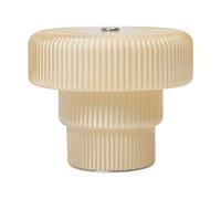 Ferm Living Lámpara de mesa portátil Ripple Oat. 10 cm