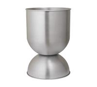 Ferm Living Maceta Hourglass mediana Ø40 cm Aluminio