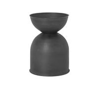 Ferm Living Maceta Hourglass pequeña Ø30 cm negro-gris oscuro