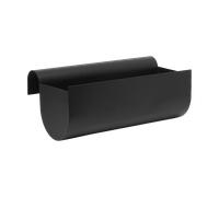 Ferm Living Maceta para balcón Uma medium 45 cm Black