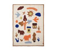 Ferm Living Manta acolchado Villiga 80x110 cm Off-white