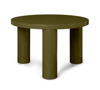 Ferm Living Mesa auxiliar Post small Ø65 cm Olive