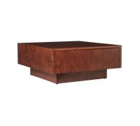 Ferm Living Mesa de centro Burl storage 70x70 cm Dark stained burl