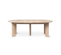 Ferm Living Mesa de comedor Bevel Extendable Roble blanco aceitado. incluye 2 hoja de extensión