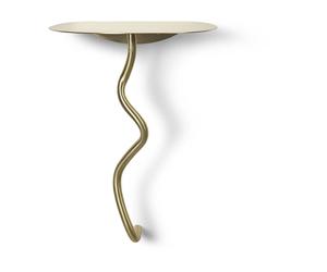 Ferm Living Mesa de pared Curvature Brass