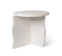 Ferm Living Mesa Mineral Sculptural Ø52 cm Bianco Curia