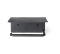 Ferm Living Portarrollos para papel higiénico Dora con estante Black