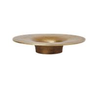 Ferm Living Portavelas Soothe block Ø16 cm Brass Finish
