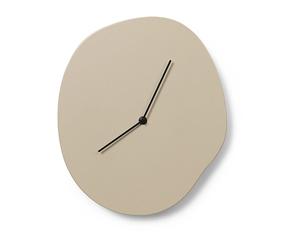 Ferm Living Reloj de pared Melt 28x33 cm Cashmere