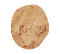 Ferm Living Reloj de pared Melt 28x33 cm Natural burl