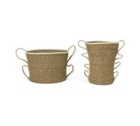 Ferm Living Set de 2 cestas Verso Off-white