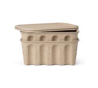 Ferm Living Setd e 2 cajas de almacenaje Ferm Caja papel pequeñas marrón