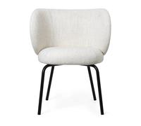 Ferm Living Silla Rico dining chair bouclé Off-white-black