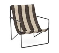 Ferm Living Sillón Desert Black. off-white. chocolate