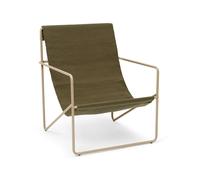 Ferm Living Sillón Desert Olive. base cashemere