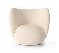 Ferm Living Sillón Rico boucle Wool bouclé offwhite