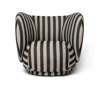 Ferm Living Sillón Rico lounge chair Louisiana sand black