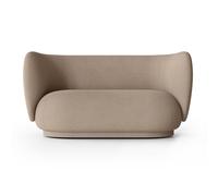 Ferm Living Sofá bouclé 2 plazas Rico Bouclé sand