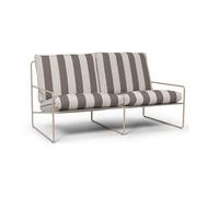 Ferm Living Sofá de 2 plazas Desert Cash stripe-chocolate