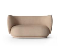 Ferm Living Sofá de 2 plazas Rico Brushed sand
