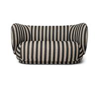 Ferm Living Sofá de 2 plazas Rico Louisiana sand black