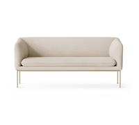 Ferm Living Sofá de 2 plazas Turn Cashmere bouclé offwhite