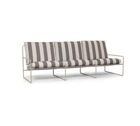 Ferm Living Sofá de 3 plazas Desert Cash stripe-chocolate
