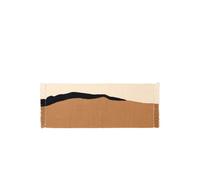 Ferm Living Camino Kilim Soil 70x180 Arena oscura/Blanco Roto