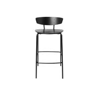 Ferm Living Taburete de bar bajo Herman negro