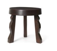 Ferm Living Taburete Faye Mango oscuro manchado