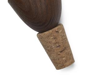 ferm LIVING tapón de vino Cairn, marrón, madera, corcho, set de 2