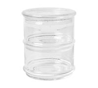 Ferm Living Tarros apilables Boya 2 piezas. Clear