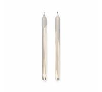 ferm LIVING Vela Dryp, gris, altura 30 cm, estearina, set de 2