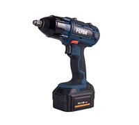 FERM Llave de impacto inalámbrica 18V - 380Nm, incluye una batería de Li-Ion de 4.0Ah, un cargador y un juego de enchufes de 2 piezas.