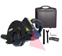 FERM Rozadora 1700W - 125mm - Láser - Incl. 2 hojas diamantadas y adaptador de la aspiradora