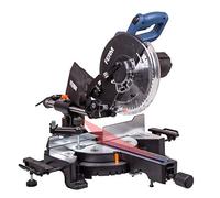 FERM - Sierra ingletadora radial FERM 1900W - Ø254mm - Guía láser, hoja de sierra de 60 dientes, extensiones de mesa, pinza de trabajo y bolsa de recuperación de polvo incluida