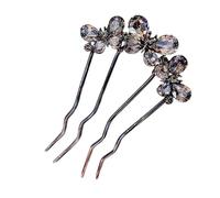 Fermacapelli French Twist - Forcina A U Con Cristalli E Strass, Pettine A