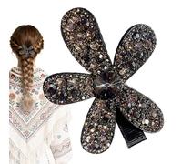 Fermagli Per Capelli Con Strass Per Donne | Forcina Floreale Luccicante 3D - Forcina Radiante - Per Sposa, Matrimonio, Raduni, Ocai Formali, Vacanze, Abito Jourdiano