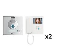 FERMAX Kit Vídeo Veo DUOX Plus 1L con 2 Monitores (2 Hilos)