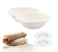 Fermentación con forro de lino - Cesta con forro transpirable, herramienta antiadherente para artesanías | Ideal para cocina, panadería, hogar o restaurante
