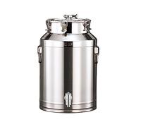 Fermentador de acero inoxidable 304 con cierre de aire, equipo de elaboración casera de cerveza y vino, almacenamiento de alimentos, duradero, fácil de limpiar, cubo de fermentación de 40 x 74 cm