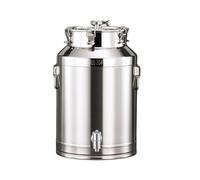Fermentador de acero inoxidable para elaboración casera, cubo de fermentación con cierre de aire, fácil de limpiar, para hacer vino o almacenar alimentos, 40 l/76 L