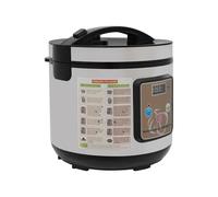 Fermentador de ajo negro, control inteligente automático Garlics Maker, con control de tiempo y temperatura, calentamiento constante estéreo de 360 grados, para fermentar 1,5 kg de ajo (plata 5L)
