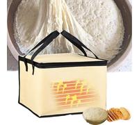 Fermentadora de masa (20L/30L/35L/50L), caja de fermentación, ajuste de 3 velocidades, con calentador y asa, reutilizable, calentamiento a baja temperatura para hacer pan,20L
