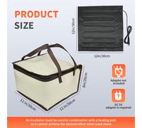 fermentadora de masa, contenedor de fermentación de masa con bolsa de transporte, fermentador de , con cremallera y plegable, para pizza, yogur y té de , USB, no requiere pilas