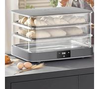 Fermentadora De Masa Eléctrica De 40 Litros Máquina De Fermentación De Pan Multifuncional For Masa Madre Masa De Pizza Y Yogur Controles Digitales Estantes Extraíbles Toque Inteligente