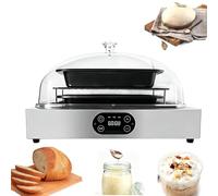 Fermentadora Eléctrica De Masa, Control Manual Con Perilla, Control Dual De Temperatura Y Humedad, Temporizador De 0 A 120 Minutos, Tapa Transparente, Funcionamiento Silencioso, Para Null
