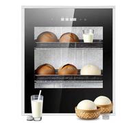 Fermentadora profesional 40L, caja de fermentación eléctrica para pan, pizza, yogur, natto, acero inoxidable, control de temperatura y humedad, pantalla digital, gran capacidad