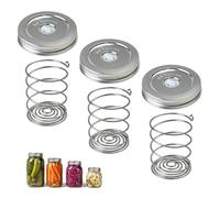 Fermentation Lids - Stainless Steel Airtight 16/24/32/64 Oz