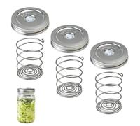 Fermentation Lids W ide Mouth Stainless Steel Airtight 16/24/32/64 Oz